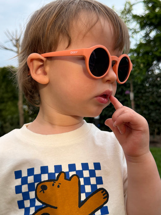 OKKY Naia (2-5 lat) - Okulary przeciwsłoneczne z recyklingowanego plastiku, ochrona UV400, polaryzacyjne soczewki
